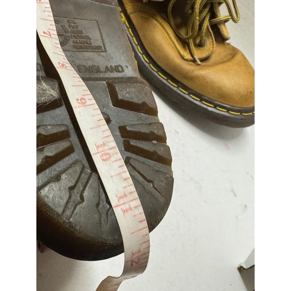 Dr. Martens Vintage England Tan Leather Padded Collar Ankle Boots UK 8 Men 9